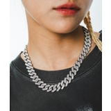 Mラインストーンキューバンチェーンネックレス | WEGO【MEN】 | 詳細画像7 