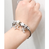 ホワイト | Lチャームリングブレス | WEGO【WOMEN】