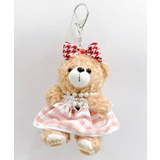 ピンク | ギンガムリボンベアぬいぐるみキーホルダー | WEGO【WOMEN】