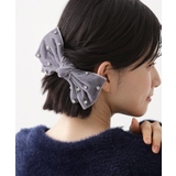 グレー(012) | 【華やか＆上品】ビジューベロアリボンバレッタ | THE SHOP TK