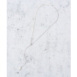 シルバー(006) | 華奢パール調Y字ネックレス | THE SHOP TK