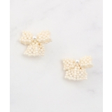 パール調リボンモチーフピアス | Couture brooch | 詳細画像2 