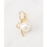 ノットリボン一粒パール調ピアス | Couture brooch | 詳細画像3 