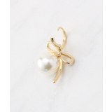 ノットリボン一粒パール調ピアス | Couture brooch | 詳細画像4 