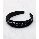 ブラック(019) | ベロアデザインカチューシャ | Couture brooch
