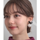 ベロアリボンフェイクファーピアス | Couture brooch | 詳細画像5