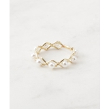 ゴールド(007) | プチパール調ゴールドリング | Couture brooch