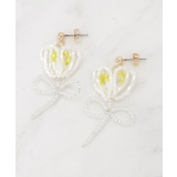 フラワービーズピアス | Couture brooch | 詳細画像2 