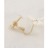 パール調リボンデザインイヤリング | Couture brooch | 詳細画像3 