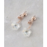 痛くなりにくいガラスフラワーイヤリング | grove | 詳細画像1