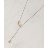 ゴールド(007) | 三日月メタルパール調スライドネックレス | grove