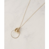 アクリルビジューメタルリングネックレス | grove | 詳細画像1