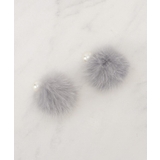 グレー(012) | リバーシブルファーパール調ピアス | grove