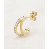 パール調ビジューフープデザインピアス | grove | 詳細画像2 