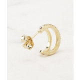 パール調ビジューフープデザインピアス | grove | 詳細画像3 