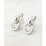 グレー(012) | 痛くなりにくい エポパール調リングイヤリング | grove