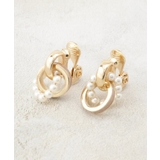 ライトベージュ(051) | 痛くなりにくい エポパール調リングイヤリング | grove