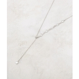 シルバー(006) | ビジューラインY字スライドネックレス | grove