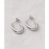 シルバー(006) | 【ステンレス】メタルオーバルピアス | grove