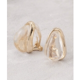 ゴールド(007) | ビッグクリアメタルイヤリング | grove