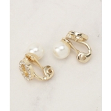 リバーシブルパール調ビジューイヤリング | grove | 詳細画像1 