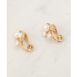 ゴールド(007) | 痛くなりにくいパール調ビジューイヤリング | grove