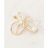 ゴールド(007) | パール調ビジューメタルアートブローチ | grove