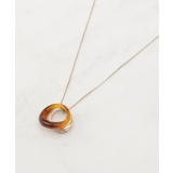 ブラウン(043) | カラーアクリルリングネックレス | grove