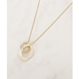 ライトベージュ(051) | マーブルアクリルリングネックレス | grove