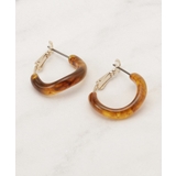 ブラウン(043) | カラーアクリルフープピアス | grove