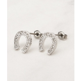 【HORSESHOEシリーズ】キラキラビジューホースシューピアス | grove | 詳細画像1 