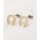 ゴールド(007) | 【HORSESHOEシリーズ】キラキラビジューホースシューピアス | grove