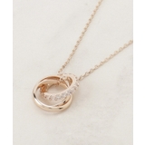 ピンクゴールド(005) | ミニビジューリングY字アジャスタブルネックレス | grove