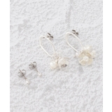 シルバー(006) | 【4点セット】メタルフラワーピアス | SHOO・LA・RUE