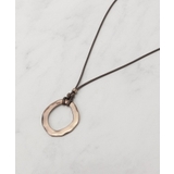 ブラウン(043) | オープンリングひもネックレス | SHOO・LA・RUE