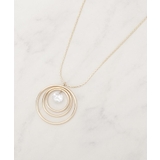 ゴールド(007) | ビッグゆれるダイヤ調パーツスライダーネックレス | SHOO・LA・RUE