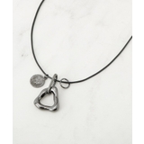 ブラック(019) | ハートコインひもネックレス | SHOO・LA・RUE