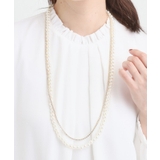 【セレモニー】2連ダイヤレーン＆フェイクパールネックレス | SHOO・LA・RUE | 詳細画像7 