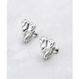 シルバー(006) | ニュアンスハートメタルイヤリング | OPAQUE.CLIP