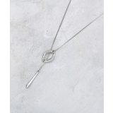 シルバー(006) | Y字リングしずくメタルネックレス | OPAQUE.CLIP