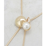 パール調ビジュースライドネックレス | OPAQUE.CLIP | 詳細画像4 