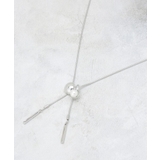 シルバー(006) | パール調ビジュースライドネックレス | OPAQUE.CLIP