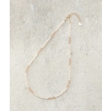 ピンクベージュ(053) | ガラスビーズネックレス | OPAQUE.CLIP