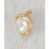 メタルフレーム×フェイクパールイヤリング | OPAQUE.CLIP | 詳細画像2 