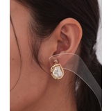 メタルフレーム×フェイクパールイヤリング | OPAQUE.CLIP | 詳細画像4 