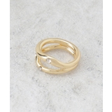 ビジューダブルラインセットリング | OPAQUE.CLIP | 詳細画像2