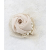 ラメチュールシフォン×フェイクパールコサージュ | OPAQUE.CLIP | 詳細画像2 