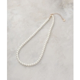 オフホワイト(003) | ガラスパールショートネックレス | OPAQUE.CLIP