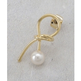 ねじれメタルフェイクパールピアス | OPAQUE.CLIP | 詳細画像2 