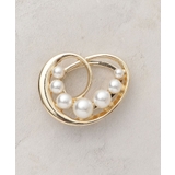 【マグネット】フェイクパール×メタルブローチ | OPAQUE.CLIP | 詳細画像1 